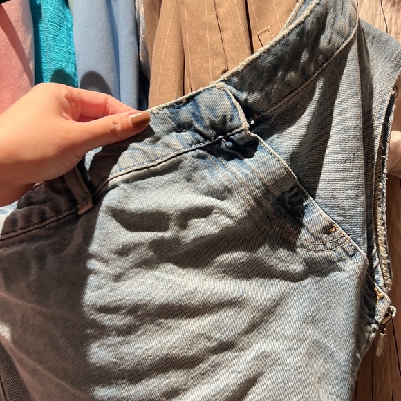 Zara denim asymmetrical top - Picture 11 of 14